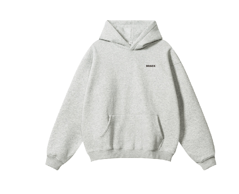 Oversize Hoodie Hellgrau