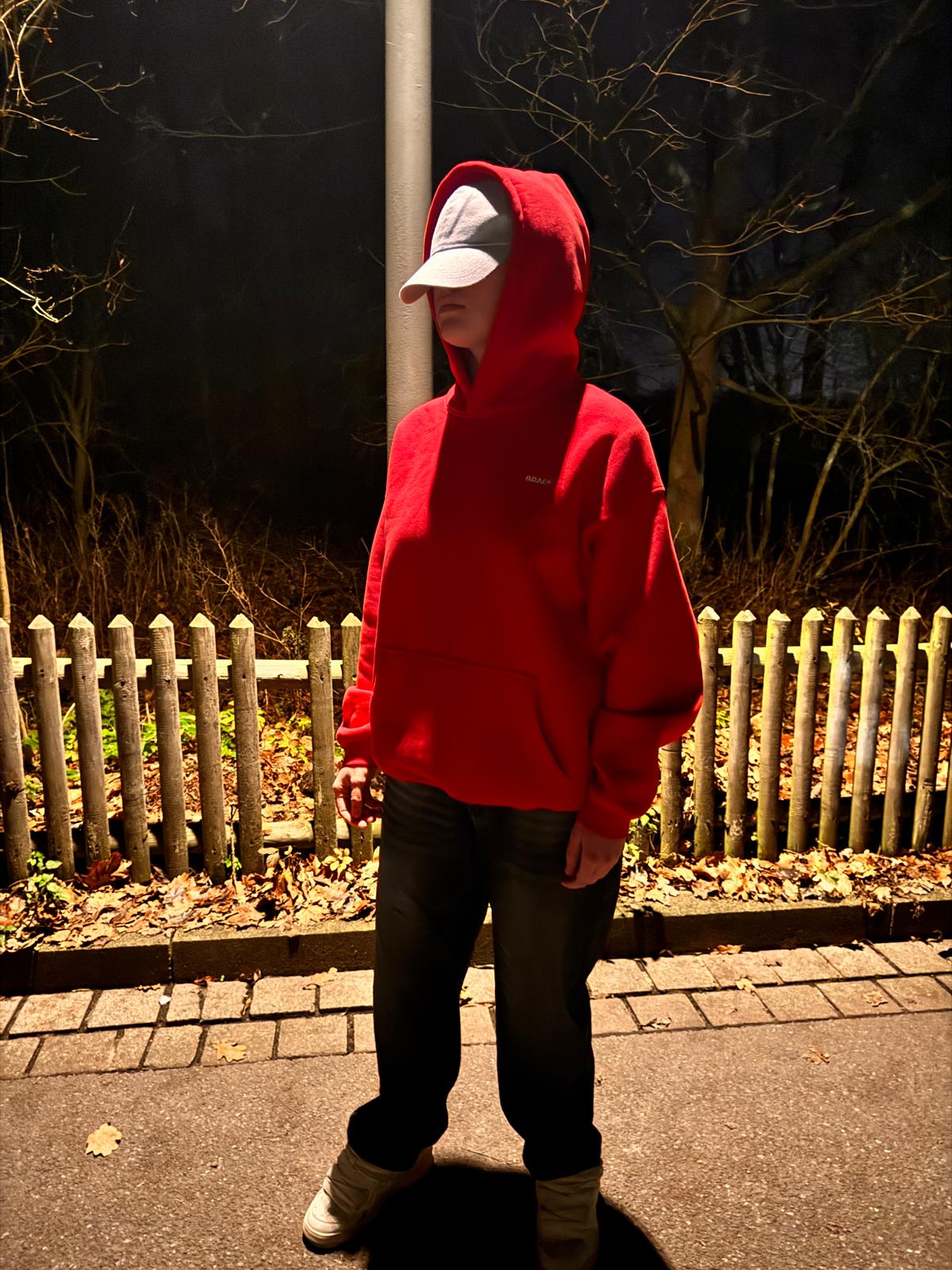 Oversize Hoodie Rot
