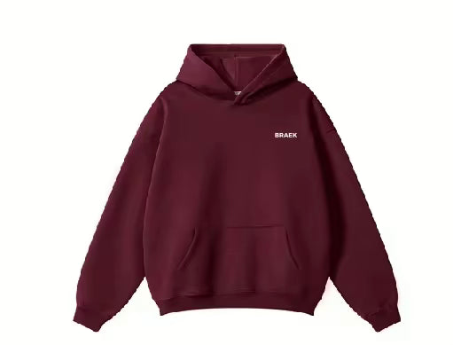 Oversize Hoodie Weinrot